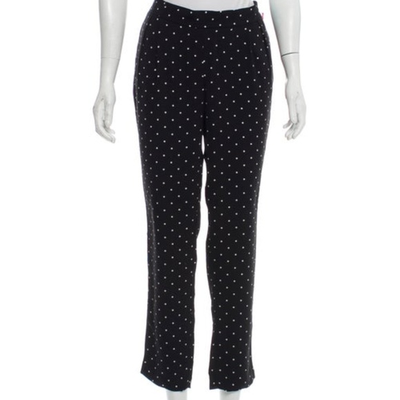 POLKA DOT MID RISE PANTS | CYNTHIA ROWLEY - Picture 1 of 8